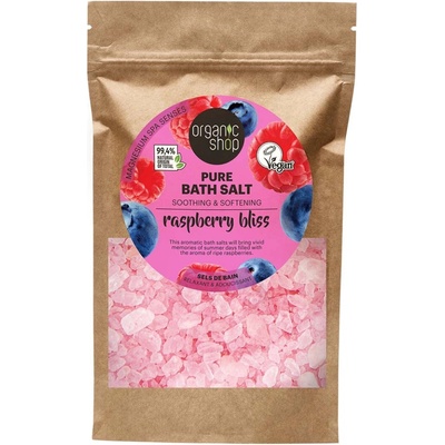 Organic Shop Soľ do kúpeľa Raspberry Bliss 500 g