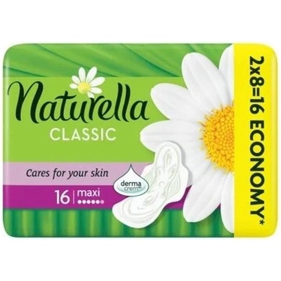 Naturella Дамски превръзки с крилца Naturella Classic - Super, с лайка, 16 броя
