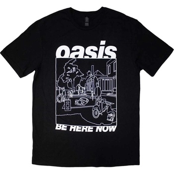 Oasis Риза Be Here Now Line Drawing Unisex Black M (OASTS13MB02)