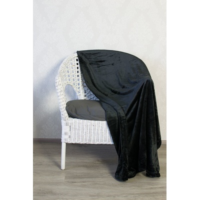 TP Mikro flanel deka Premium Černá 150x200