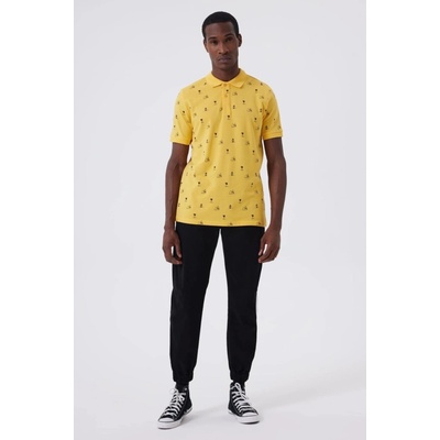 Lee Cooper Palm Pique Polo Neck T-Shirt oranžové