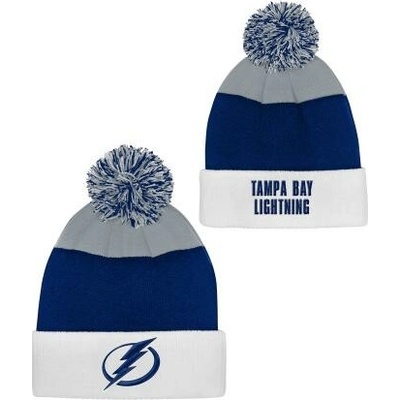 Outerstuff Dětská zimní čepice Tampa Bay Lightning NHL Essentials Cuffed Knit W Pom