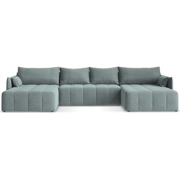 makamii Син разтегателен ъглов диван с място за съхранение (U форма) Moku - Makamii (MOKU_UF_41_P1_C5)