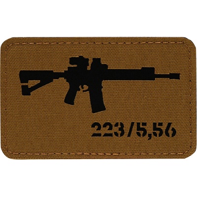 Nášivka so zbraňou M-Tac AR-15 223/5,56 - coyote-čierna