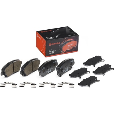 Sada brzdových platničiek, vždy 4 kusy v sade BREMBO P 30 073X (P30073X)