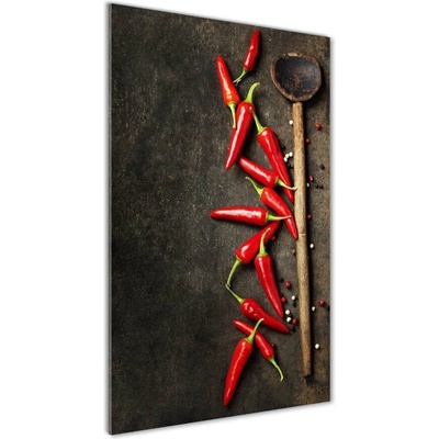 Vertikálny fotoobraz na skle Chilli papričky 50x100 cm