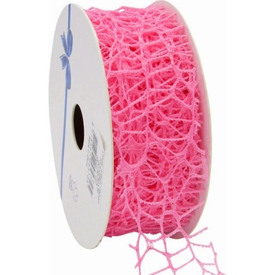 Pavučinová stuha Coral 38 mm x 10 m růžová