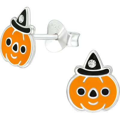 Majya Strieborné náušnice HAPPY PUMPKIN 10720