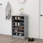 vidaXL Шкафове за обувки 60 x 35 x 92 cm Бетонно сиво (808949)