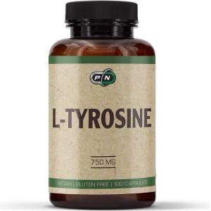Pure Nutrition - L-TYROSINE 750 mg - 100 vegan cap Pure Nutrition - L-TYROSINE 750 mg - 100 vegan capsules