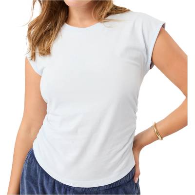 Mandala Дамска тениска Mandala Women's Side Ruffled Top T-shirt - Baby Blue (916-5818-0114)