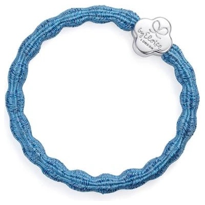 By Eloise London Metallic Silver Quatrefoil гривна / ластик за коса цвят син