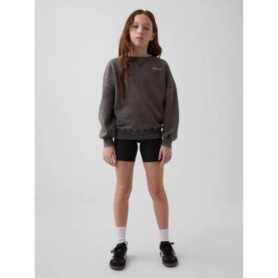 GAP Dětské žebrované biker shorts Černá