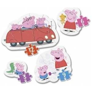 Clementoni Peppa Pig My First Puzzle 3-6-9-12pcs