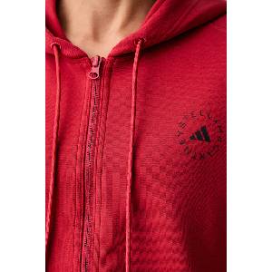 Adidas суичър с цип и качулка дамски с памук (KR6288)