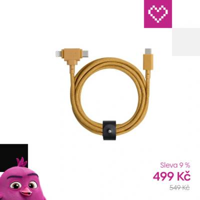 Native Union BELT-CCL-KFT-NP Universal (USB-C – Lighting/USB-C), 1,5m