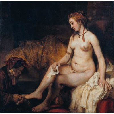 Grafika Rembrandt Bathsheba at Her Bath 1654 1000 dílků