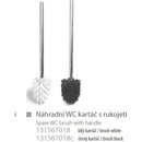 Bemeta ALFA Náhradní WC kartáč s rukojetí černý 102413012 131567018c