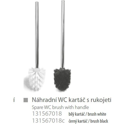 Bemeta ALFA Náhradní WC kartáč s rukojetí černý 102413012 131567018c
