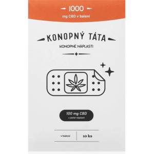 Konopný Táta Patches 1000 mg CBD загряваща лепенка с конопено масло 10 бр