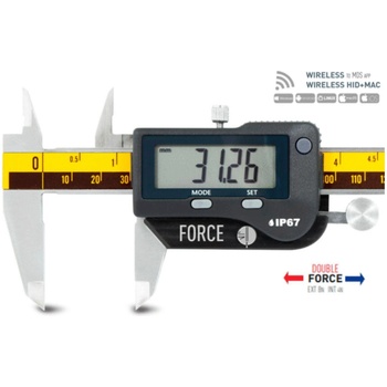 Microtech Дигитален шублер Microtech WIRELESS SwissMet BI-FORCE, IP67 - 200 мм, 0, 01 мм (141078292)