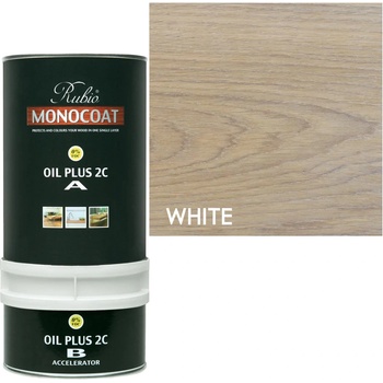 Rubio Monocoat Oil 2C White - Двукомпонентно масло за вътрешна употреба 1.3л (4620)