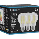 Mexen Vintis 3x LED нажежаема крушка E27, A60, 10W, Неутрален - 4000K, 1320 lm, прозрачен (L150-E27-1040-00x03)
