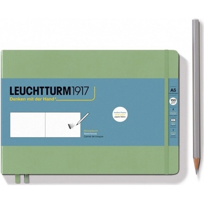 Sage sketchbook Medium Landscape 112 pages 150g/m2 paper, plain