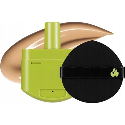 Unleashia Healthy Green Cushion SPF30/PA++ 23 Bisque Saténový make-up v houbičce 15 g