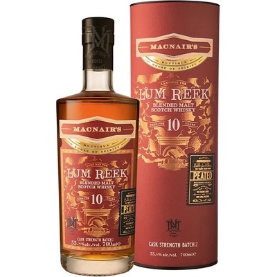 MacNairs 10y Lum Reek Cask Strength Batch 3 58,7% 0,7 l (tuba)