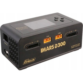 Gens Ace IMARS D300 G-Tech Channel AC/DC 300W/700W RC nabíječka baterií-EU černá