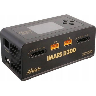 Gens Ace IMARS D300 G-Tech Channel AC/DC 300W/700W RC nabíječka baterií-EU černá – Zboží Dáma