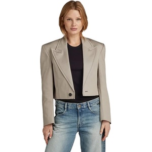 G-STAR Сако G-Star Cropped blazer - Beige (Elephant Skin)