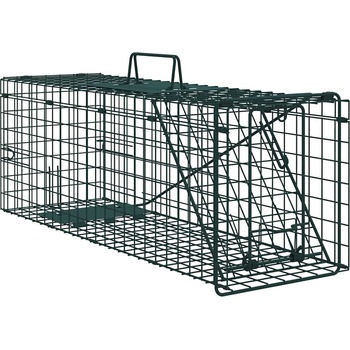 vidaXL Капан за животни Зелен 61 x 20 x 21.5 см Стомана (42017311)