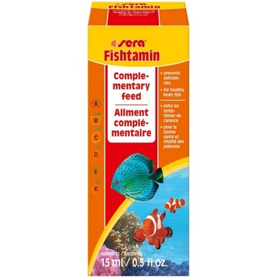 Sera Fishtamin течни витамини за рибки 15ml