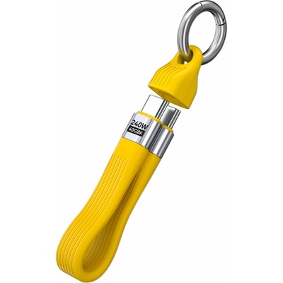 Mobile Origin MO-UK-CB17-YLW s kľúčenkou USB-C na USB-C CB17 240W 40 Gb/s žlutý