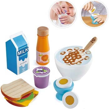 Hape Дървен комплект Hape - Закуска, 13 части (H3172)