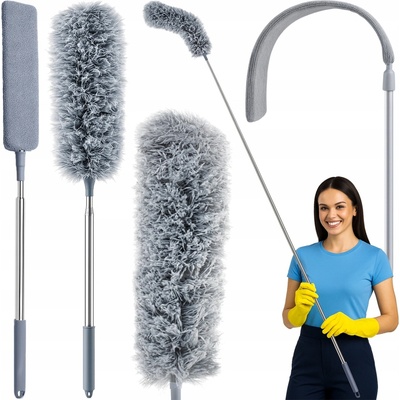 Ruhhy prachovka teleskopický kartáč dlouhý 84-250 cm Sada Tyč + 2 náplně
