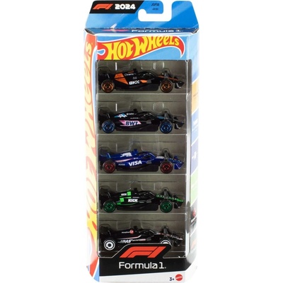 Mattel Hot Wheels Formula 1 Themed Racing Team Set of 5 JGF58 1:64