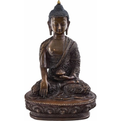 Sanu Babu Buddha Šakjamuni, kovová soška, 21cm (39)