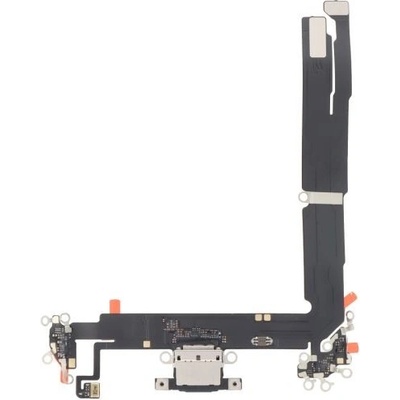 Apple iPhone 16 Plus - Nabíjecí Konektor + Flex Kabel (Black), Black