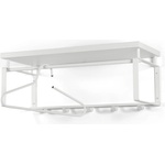 Spinder Design Бяла метална стенна закачалка с рафт 70 cm Rex - Spinder Design (GW127-01-01)