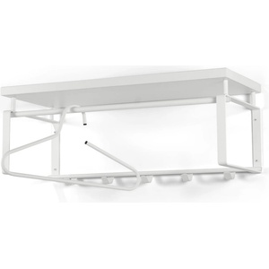 Spinder Design Бяла метална стенна закачалка с рафт 70 cm Rex - Spinder Design (GW127-01-01)