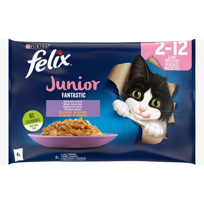 FELIX Fantastic Junior мултипак грил в желе с пилешко - 0.34кг
