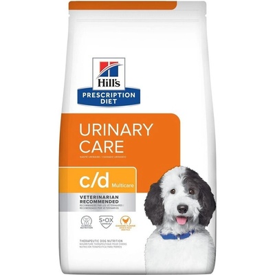 Hill's Hills Prescription Diet c/d Multicare Urinary Care - лечебна суха храна за кучета с уринарни проблеми 4kg