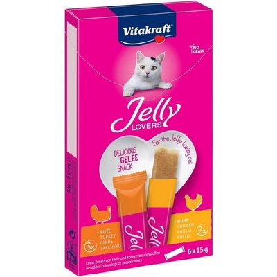 Vitakraft Cat Jeelly Lovers kura s morkou 6 x 15 g