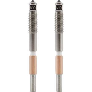 QIDI Tech Биметална дюза за Q2, комплект от 2 броя - 0, 4 mm (674519683100)