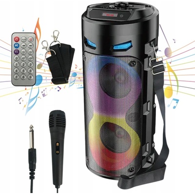 Přenosný Bluetooth reproduktor USB mikrofon karaoke dálkové ovládání ZQS4239S