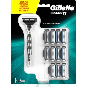 Gillette Mach3 + 12 ks hlavic