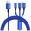 PremiumCord Cable USB PremiumCord USB-A - USB-C + MicroUSB + Lightning 1.2 m Blue (ku31pow01)